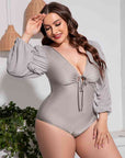 Balloon Sleeve One-Piece Swimsuit