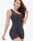 Zip-Up, Scoop Neck, Lace Trim, Shapewear