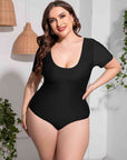 Short Sleeve One-Piece Swimsuit