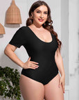 Short Sleeve One-Piece Swimsuit
