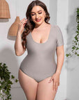 Short Sleeve One-Piece Swimsuit