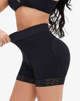 Zip-Up, Lace Trim, Shaping Shorts