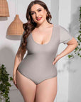 Short Sleeve One-Piece Swimsuit