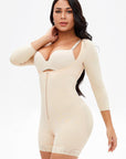 Zip Up, Lace, Long Sleeve, Shapewear
