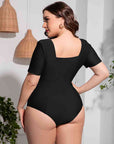 Short Sleeve One-Piece Swimsuit
