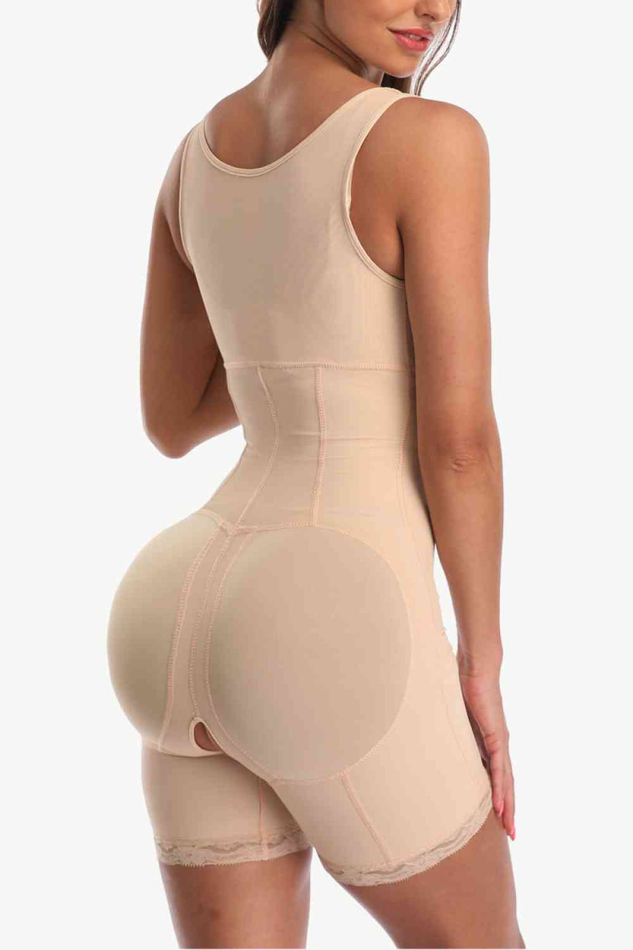 Zip-Up, Lace, Detail Shapewear