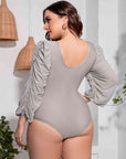 Balloon Sleeve One-Piece Swimsuit